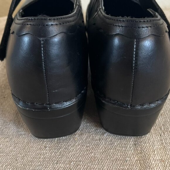 Bjorndal Woman's Black Leather Jace Maryjane Bohemian Clogs/Mules Sz 11 - Picture 3 of 11